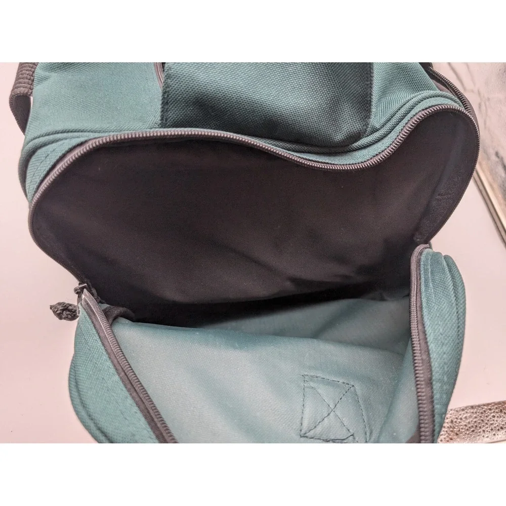 Team Kool Green Racing Duffel Bag Teal Embroidered Logo Travel Gym Bag